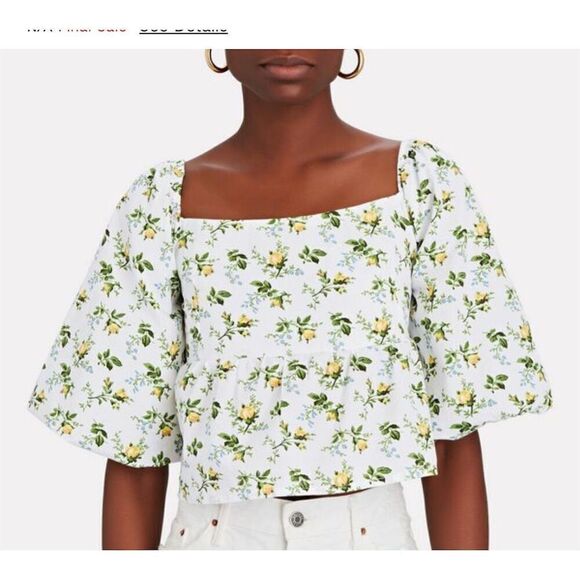 FAITHFULL THE BRAND Women's Floral Crop Top Size 10 Multicolor - Picture 1 of 13